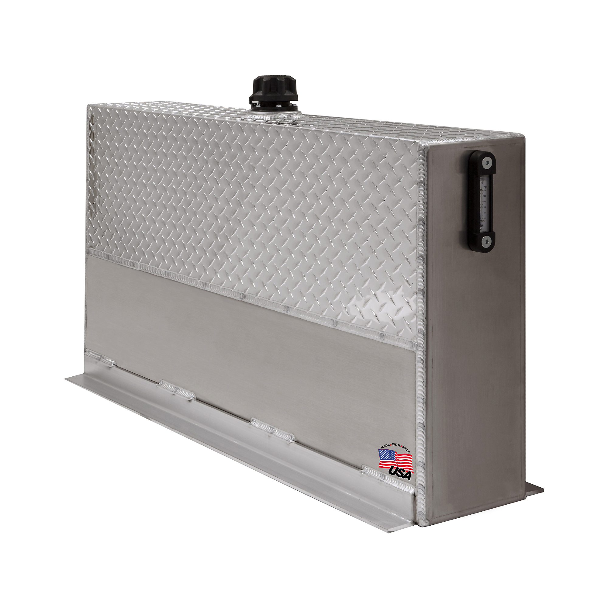 Buyers Products, Reservoir,Hydraulic,35 Gal,Uprt Aluminum, Capacity 35 Gal, Suction Port Size 1-1/4 in, Return Port Size Multiple in, Model# UR35A